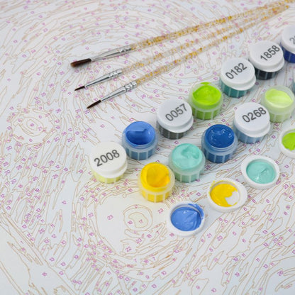 6 Mini Paintings - Elegant Cocktail Set