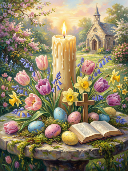 Easter Candle Blessing (120 Colors)