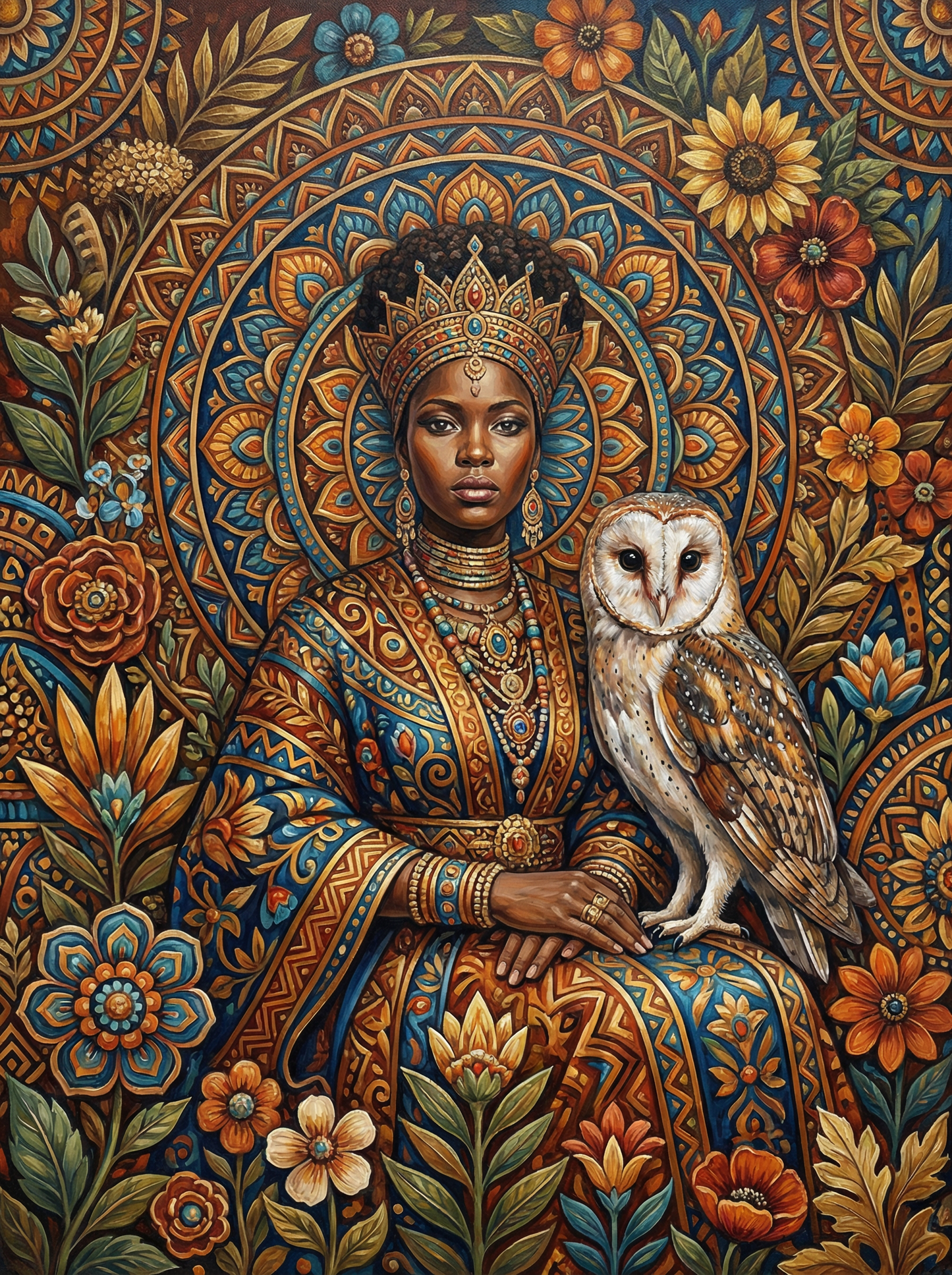 African Queen Barn Owl (120 Colors)