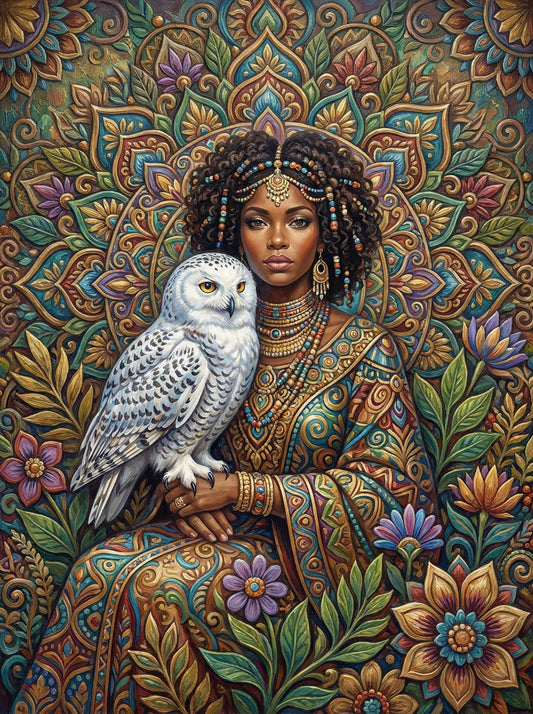 African Queen Snowy Owl (120 Colors)