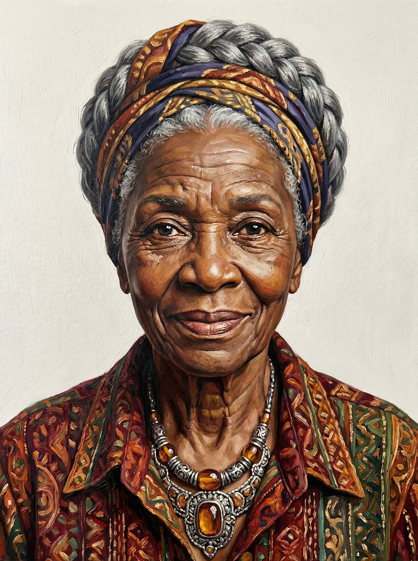 African Woman Portrait (80 Colors)