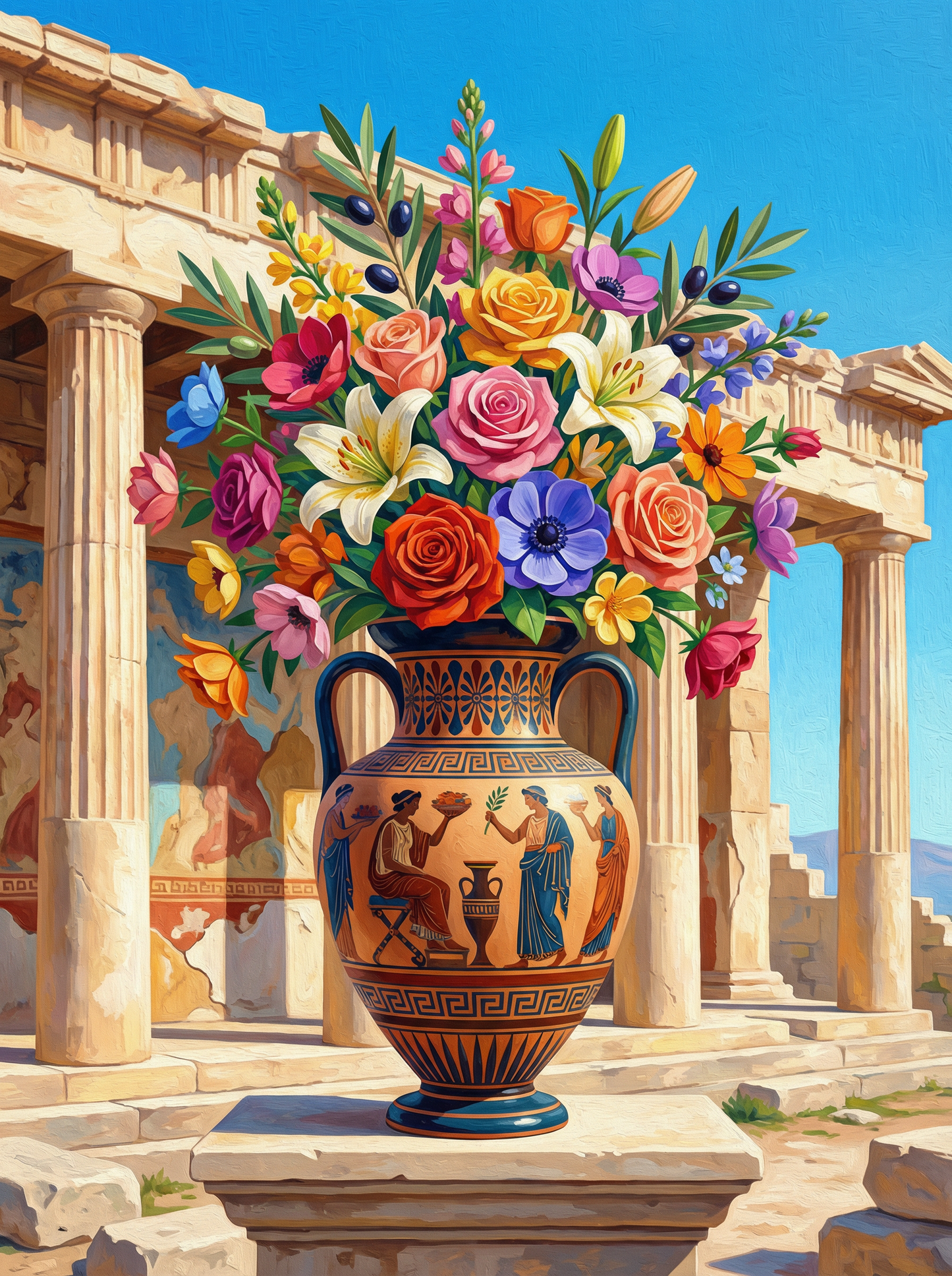 Ancient Greek Temple Bouquet