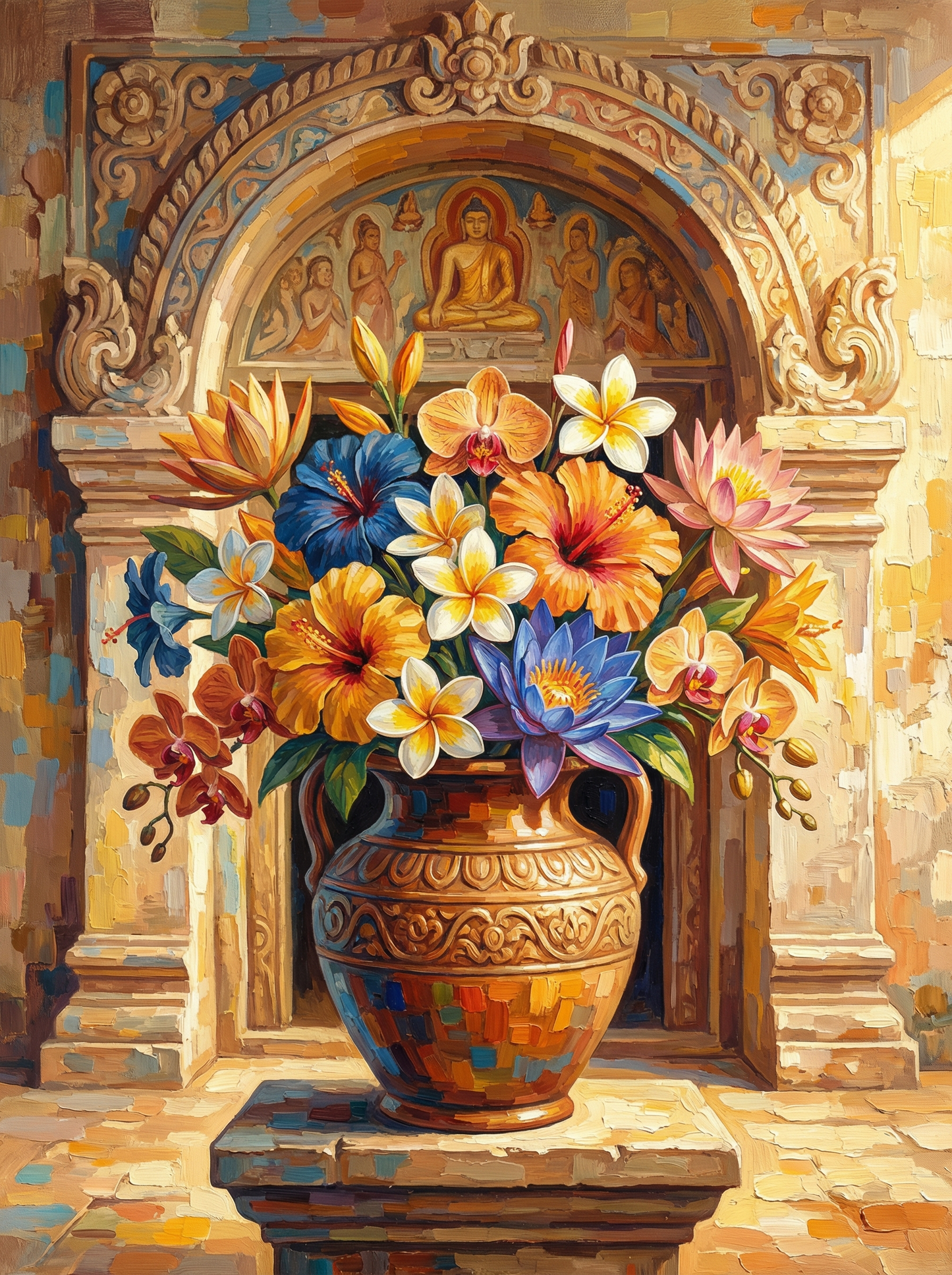 Ancient Lankan Temple Blossoms (80 Colors)