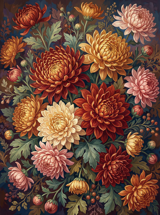 Autumn Dahlia Garden