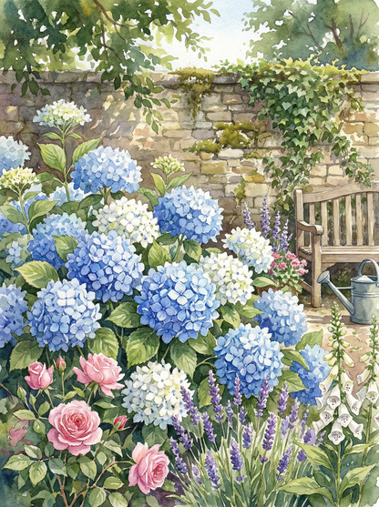 Blue Hydrangea Retreat