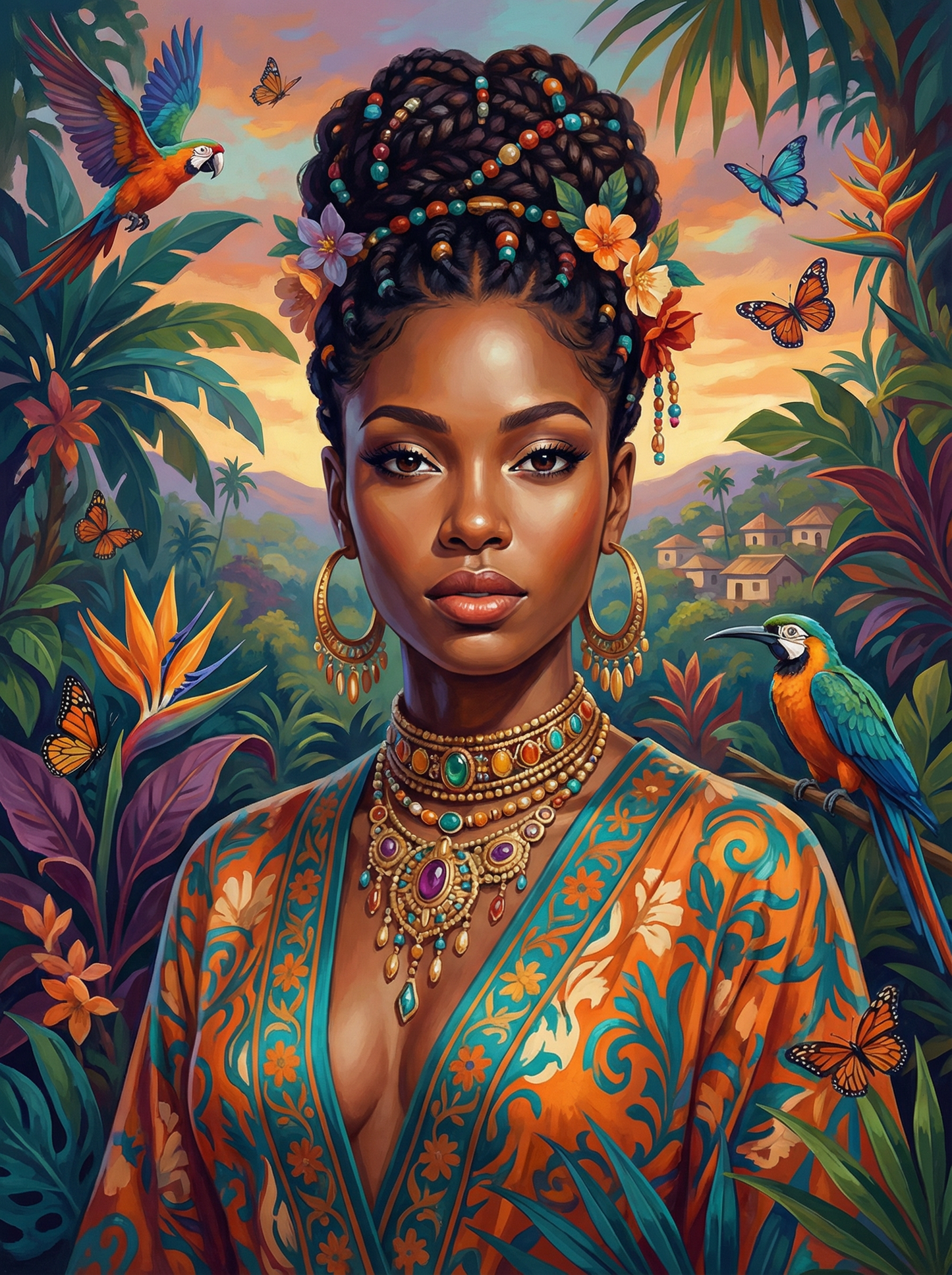 Tropical Queen Woman (120 Colors)