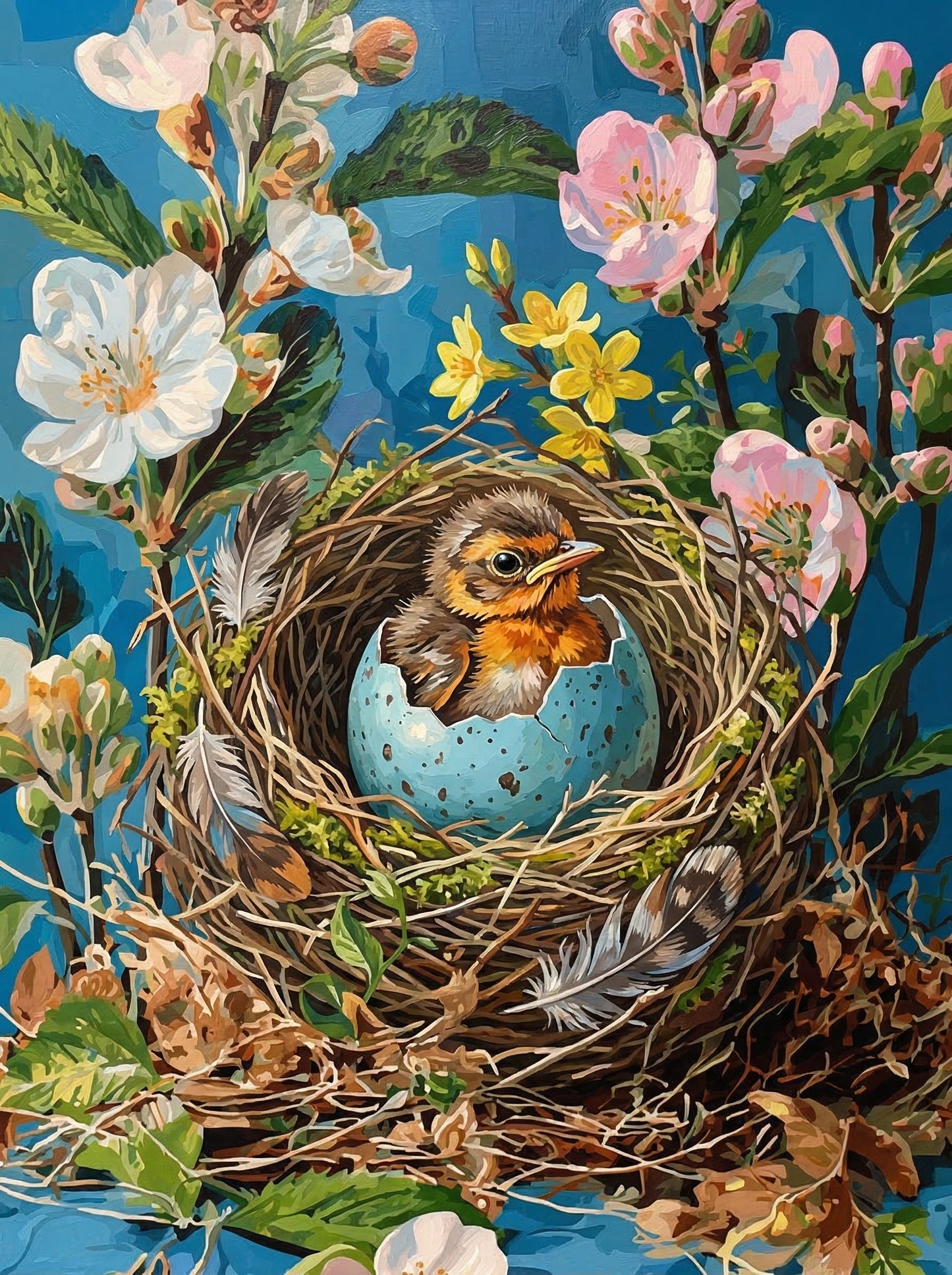 Baby Bird Nest Flowers