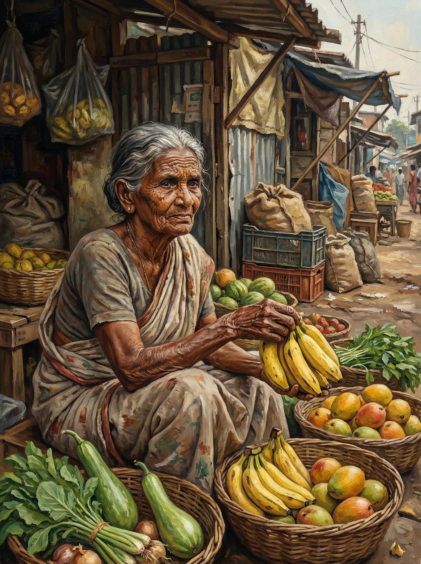 Banana and Mango Seller