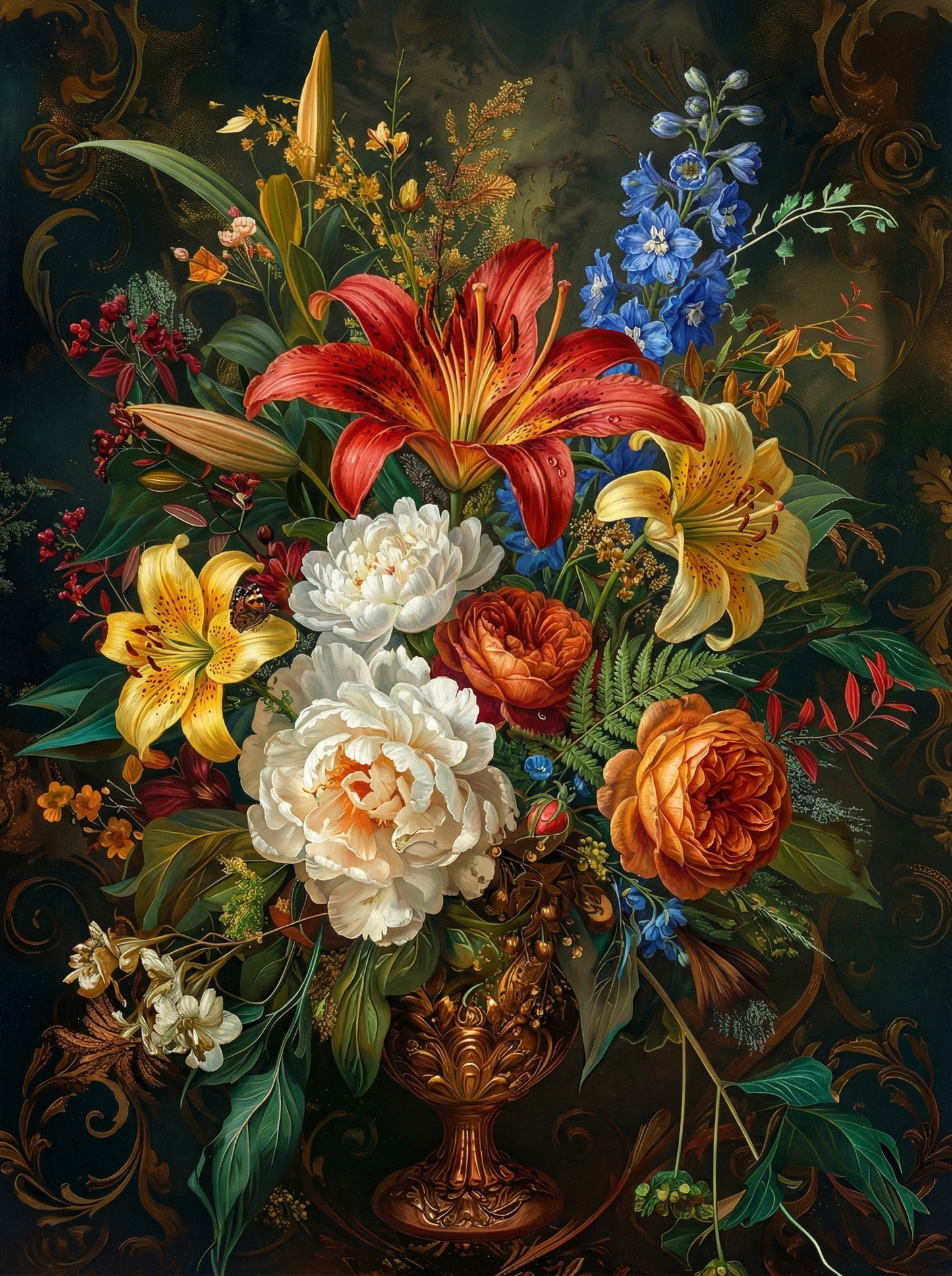 Baroque Floral Still Life