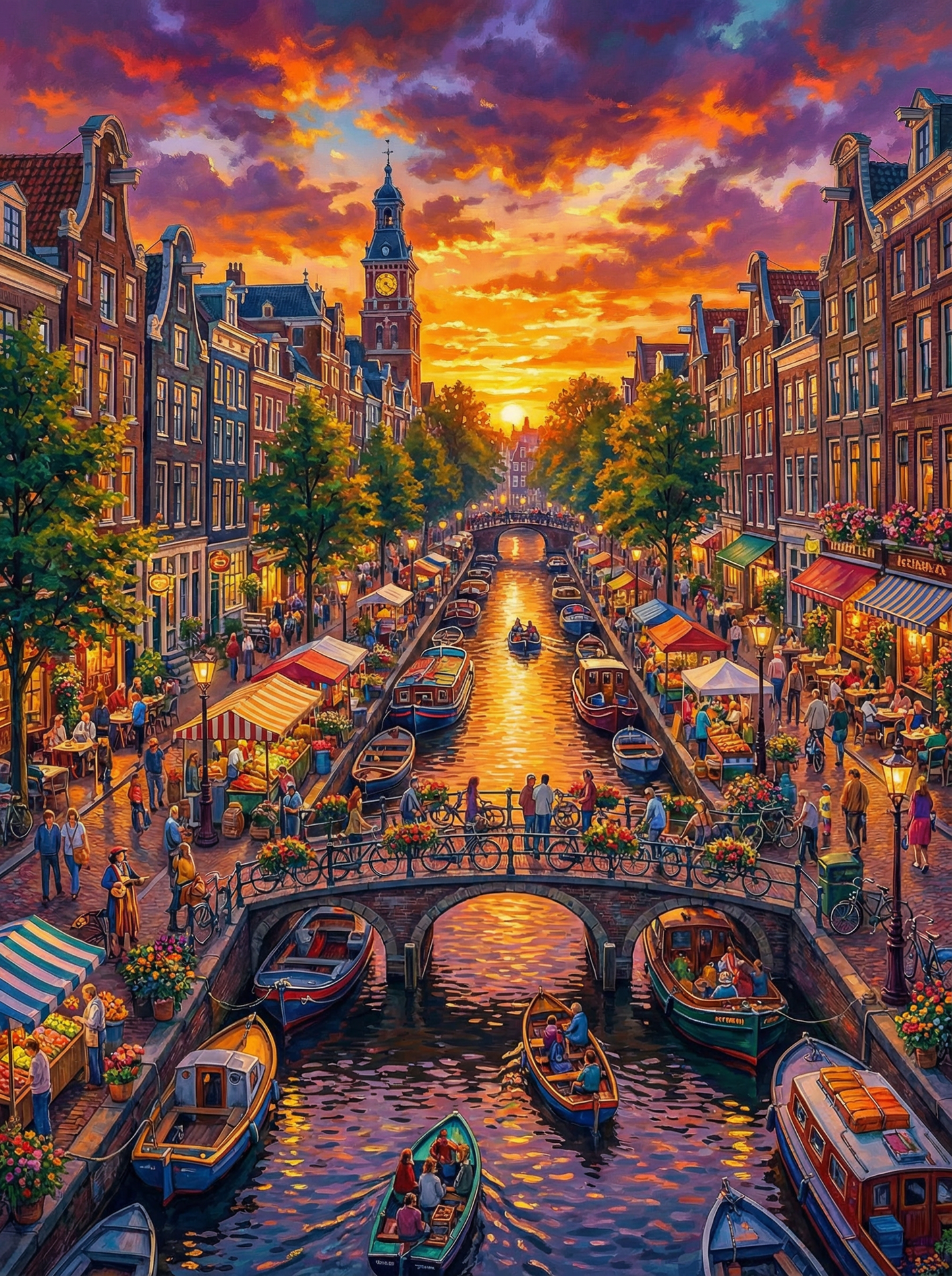 Golden Canal Twilight
