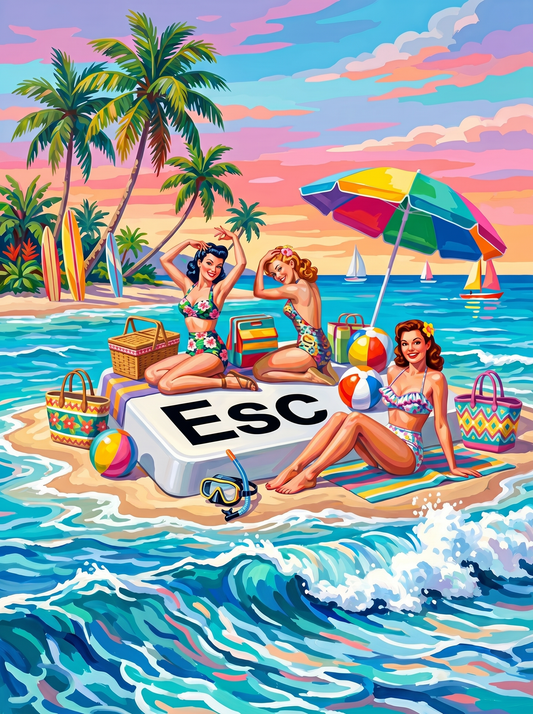 Beach Escape Key Pinups (80 Colors)