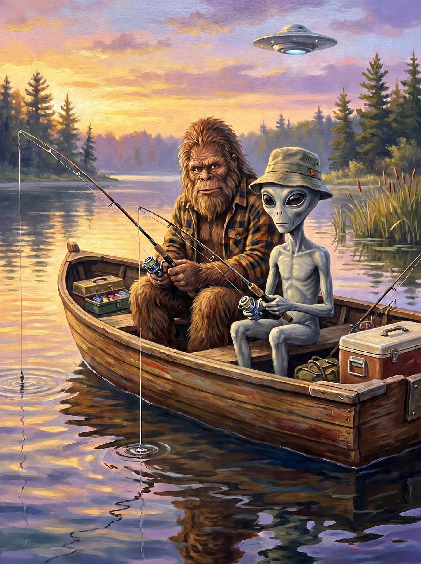 Bigfoot Alien Fishing (80 Colors)