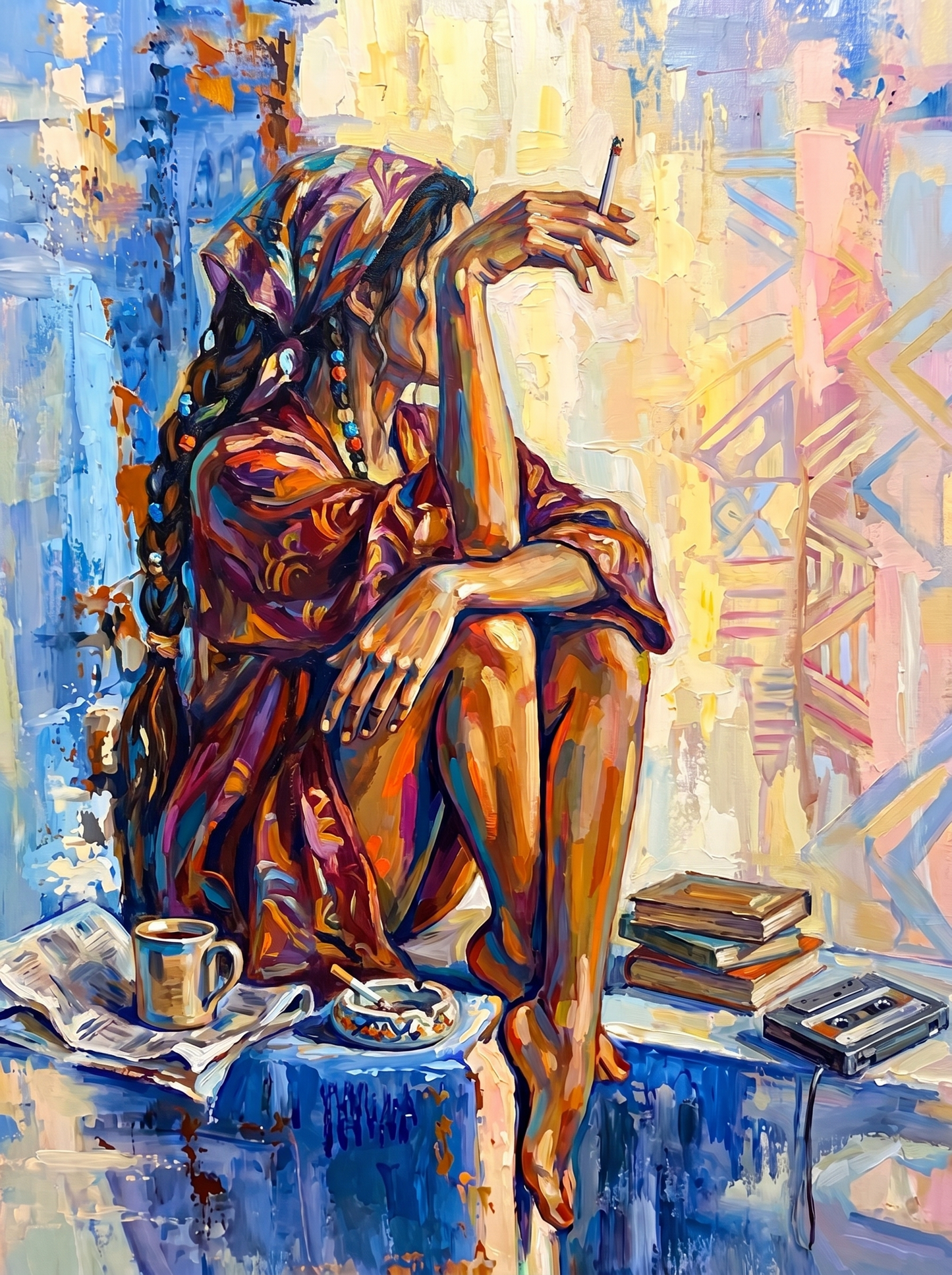 Bohemian Soul With Books (120 Colors)