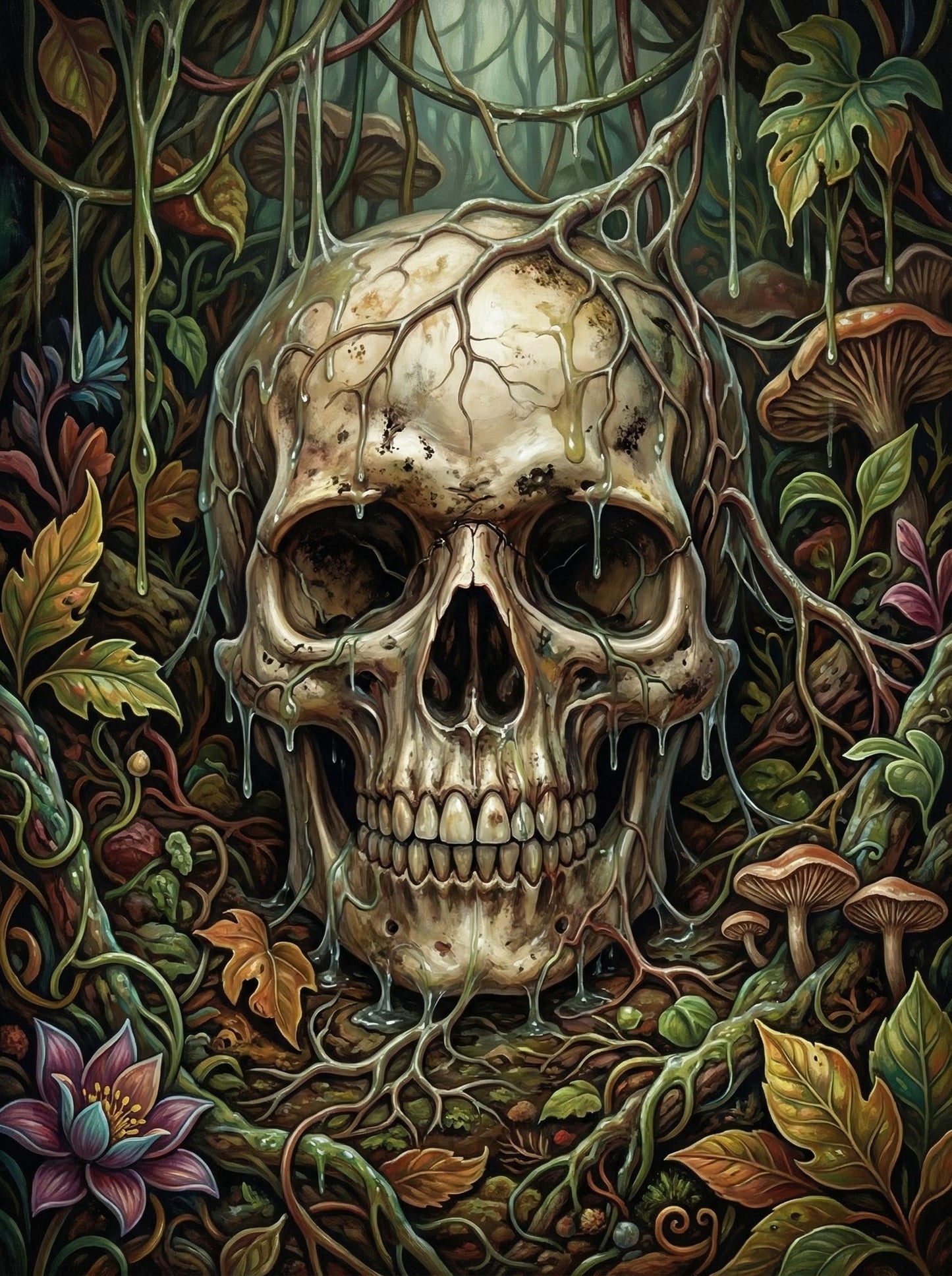 Botanical Skull Garden (80 Colors)