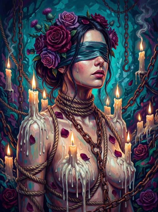 Bound In Teal Roses (80 Colors)