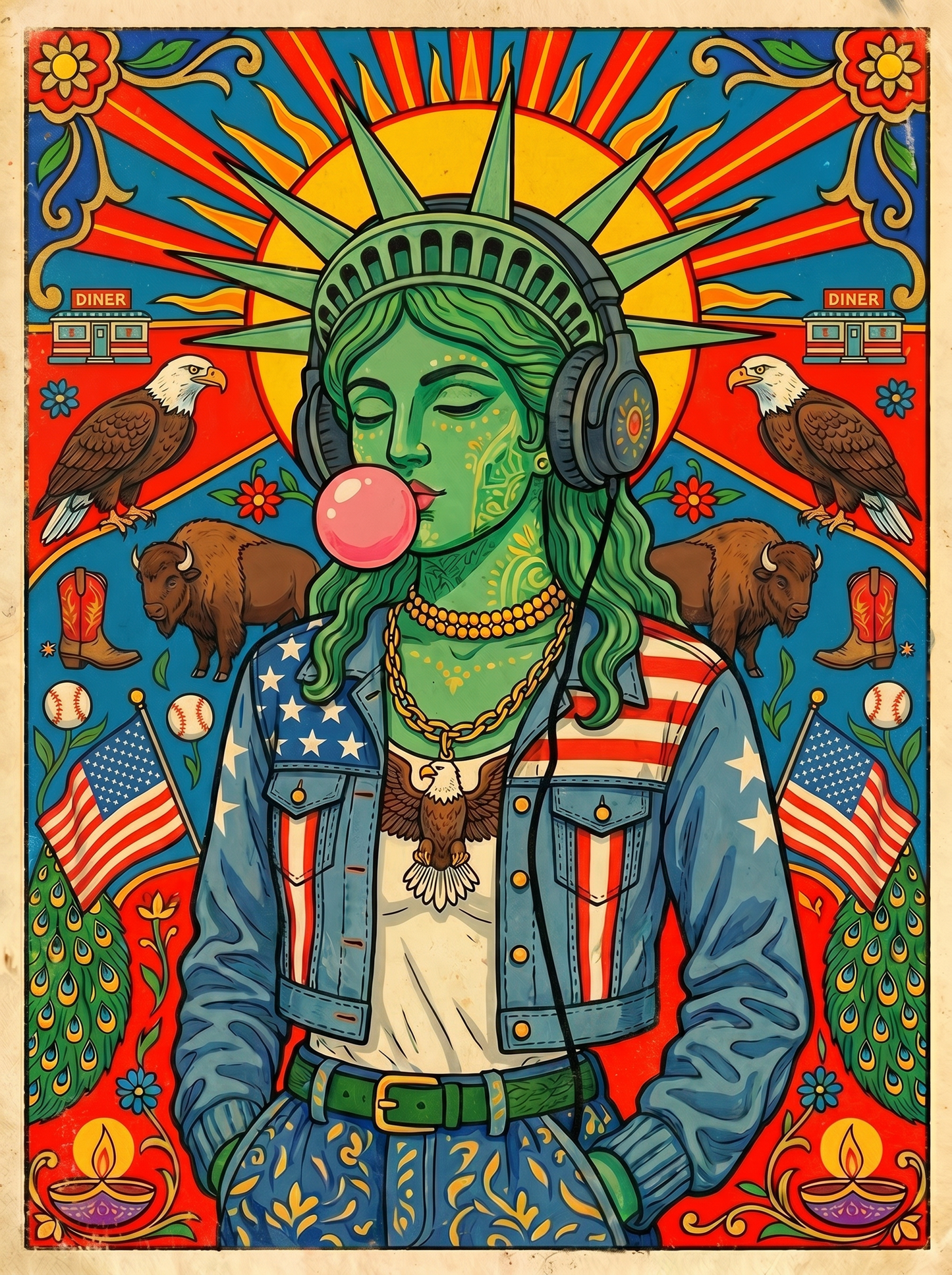 Bubblegum Liberty Statue (80 Colors)