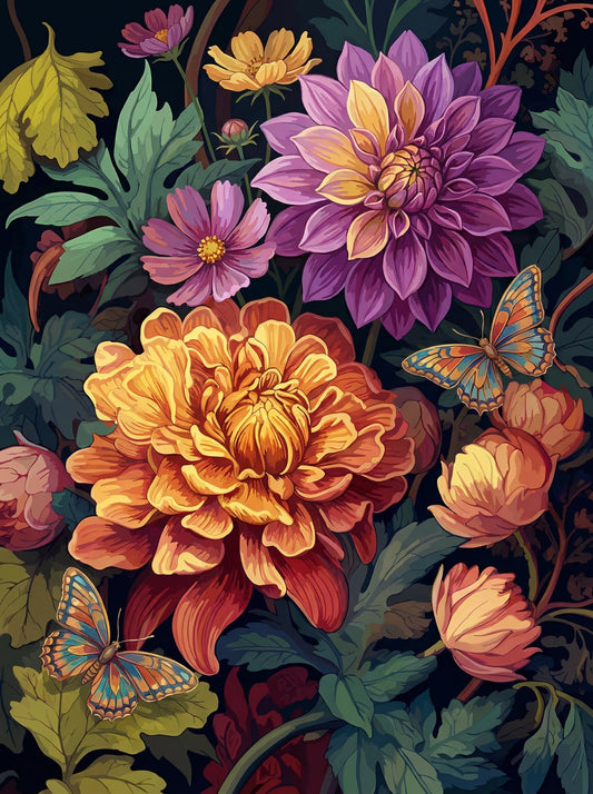 Butterfly Dahlia Garden (80 Colors)