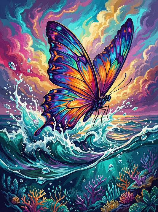 Butterfly Ocean Wave Magic (80 Colors)
