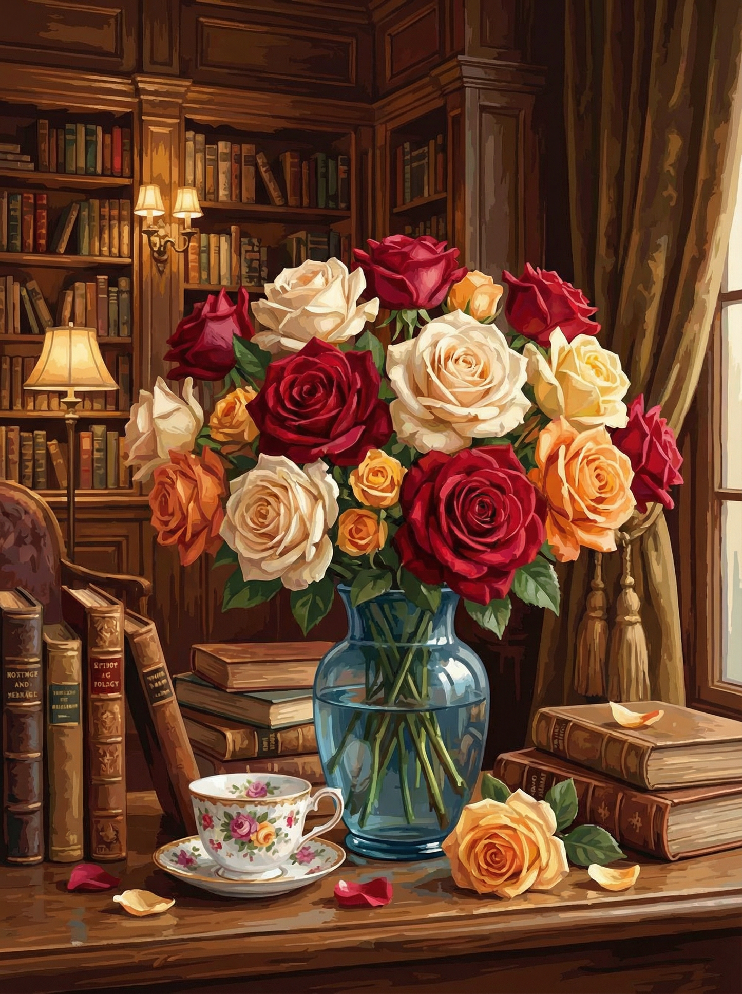 Library Rose Elegance