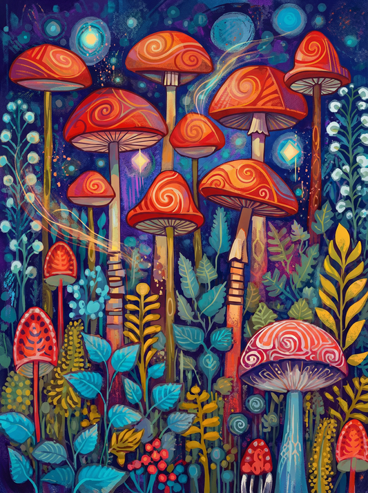 Enchanted Mushroom Forest (80 Colors)