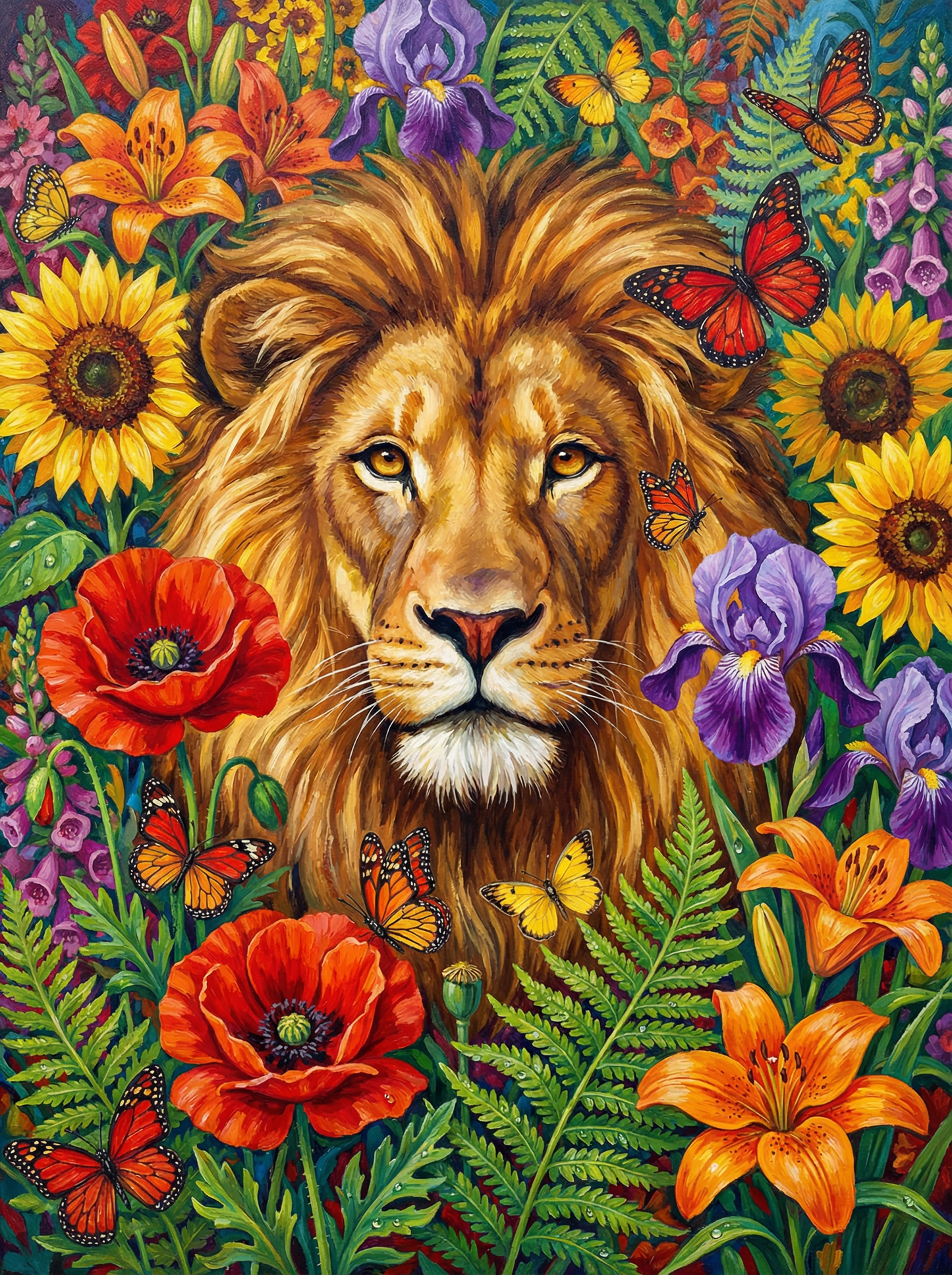 Sunlit Lion Bloom (80 Colors)