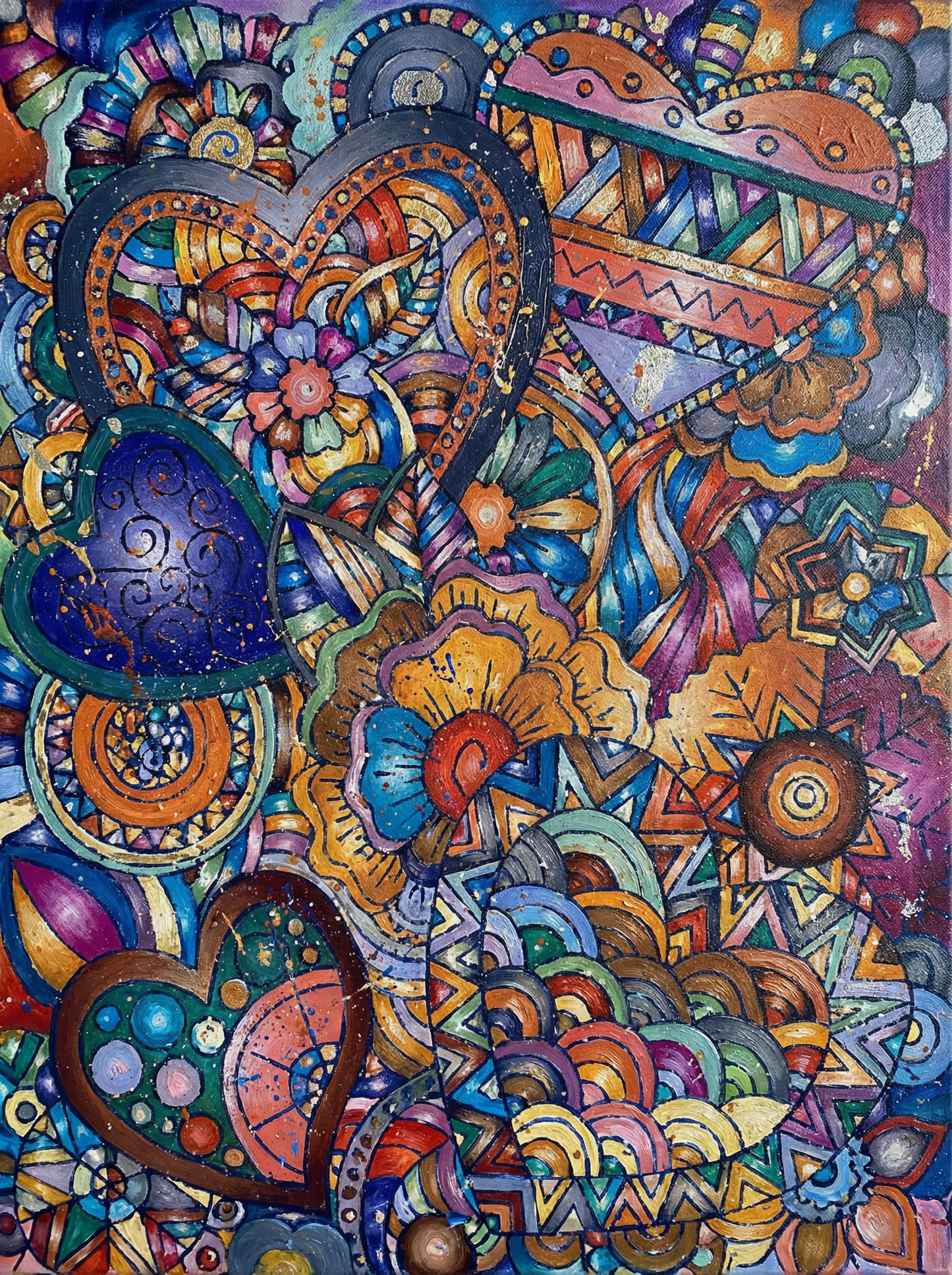 Cosmic Heart Mosaic