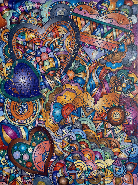 Bohemian Heart Tapestry (80 Colors)
