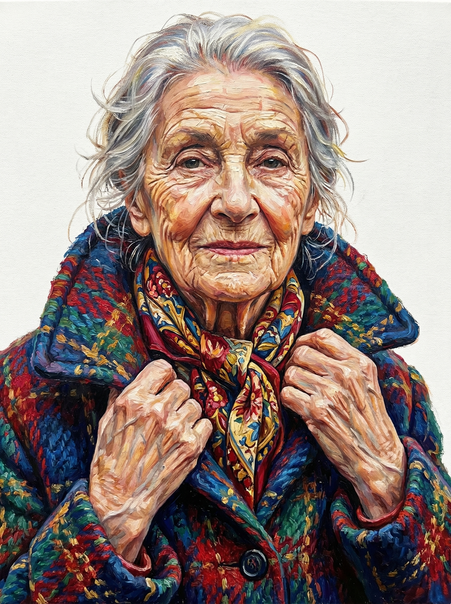 Colorful Plaid Grandmother (120 Colors)