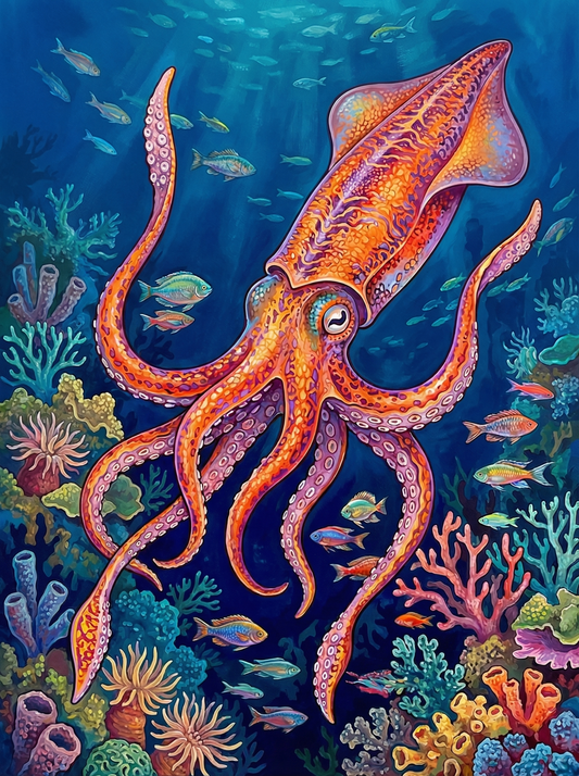 Coral Reef Octopus (120 Colors)