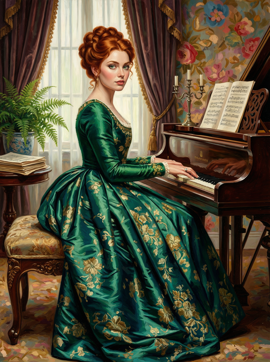 The Pianist in Emerald (120 Colors)