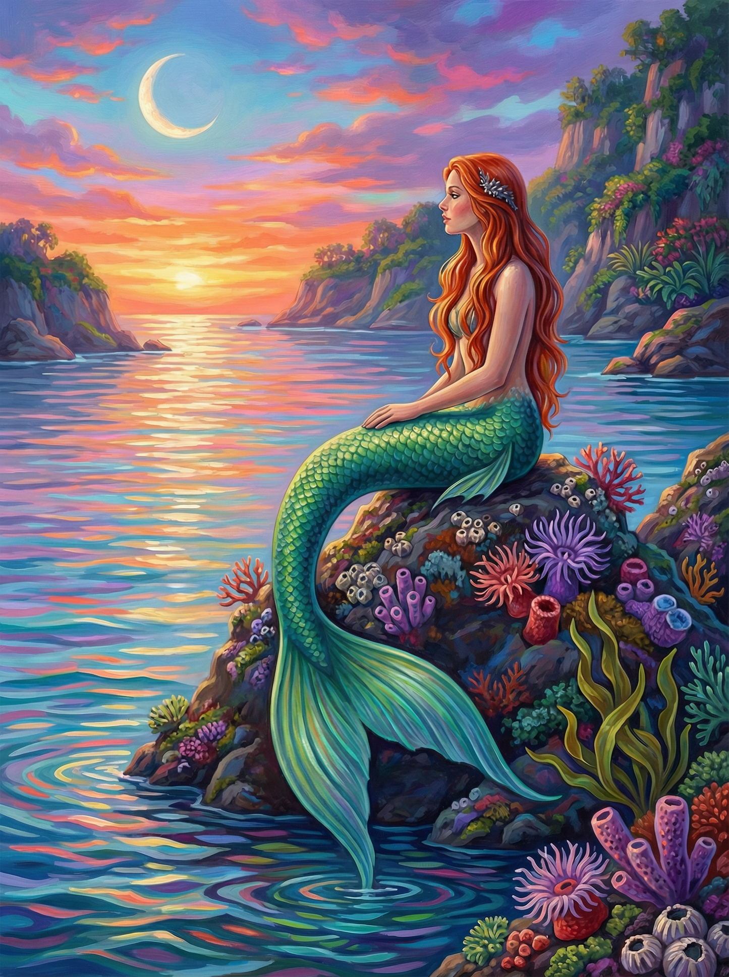 Moonlit Siren of the Cove (80 Colors)