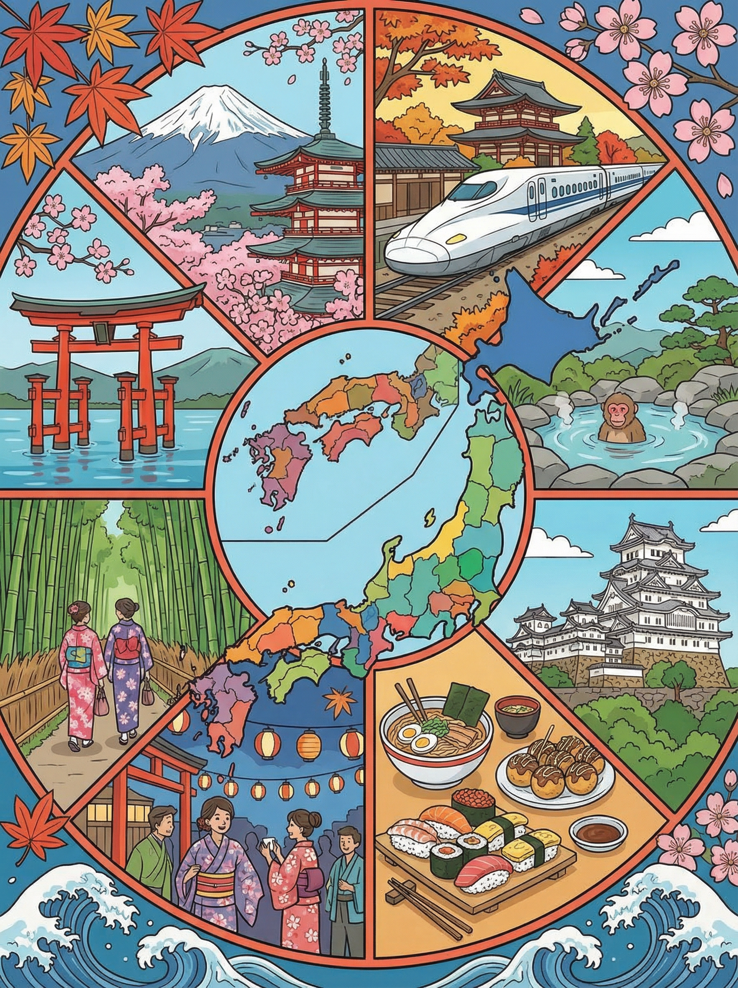 Japan Cultural Mosaic (120 Colors)