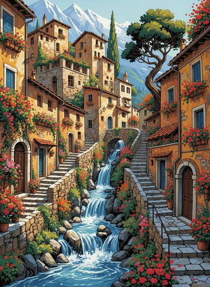 Cascading Village (80 Colors)