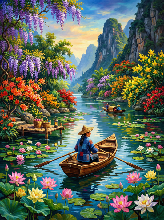Lotus River Journey (80 Colors)