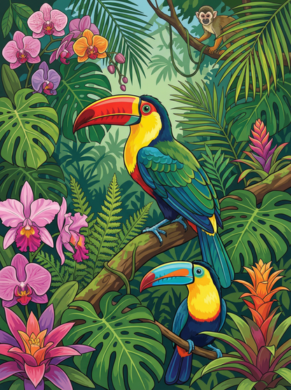 Tropical Haven Toucan  (80 Colors)