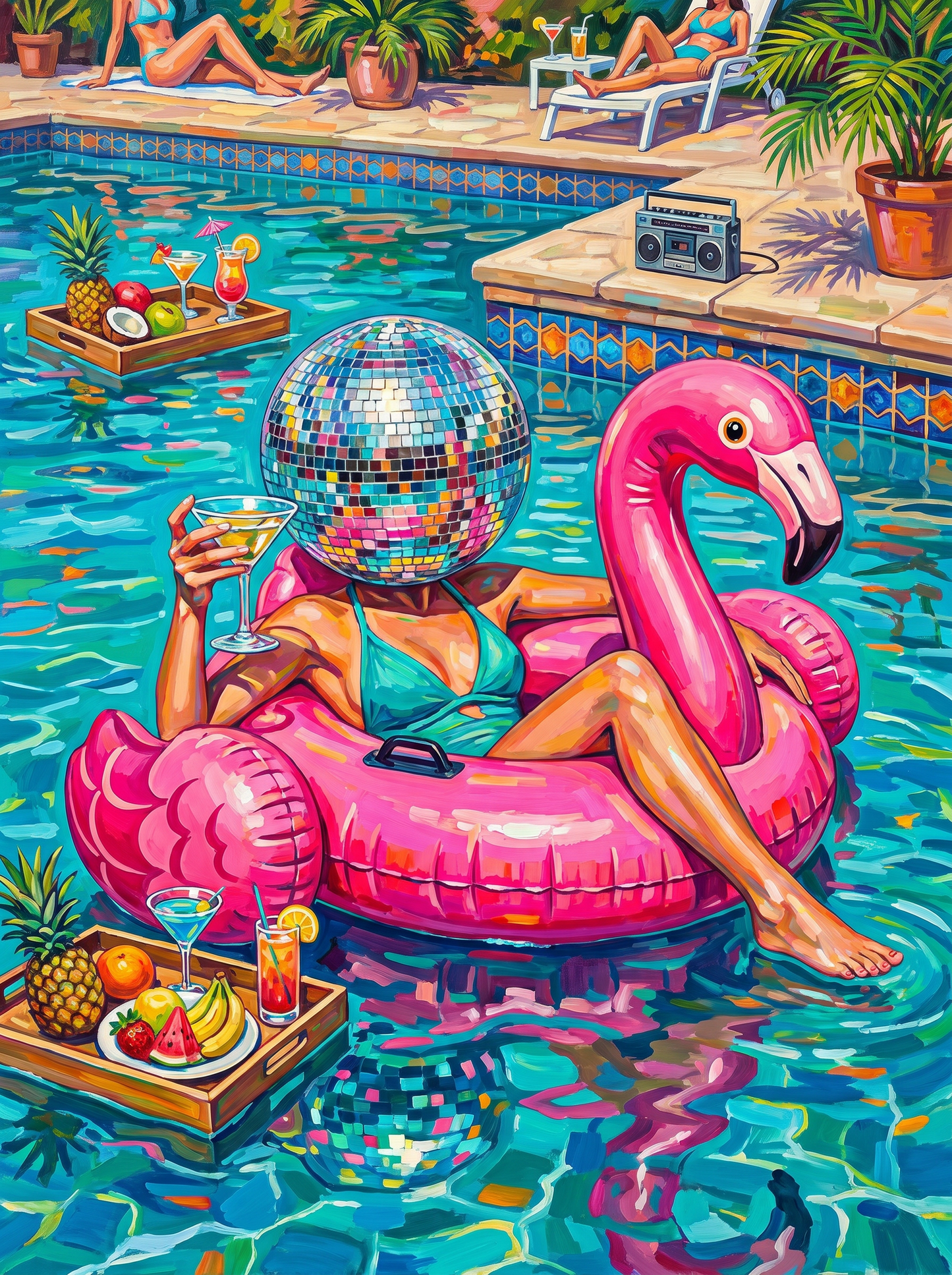 Disco Flamingo Float Party (80 Colors)