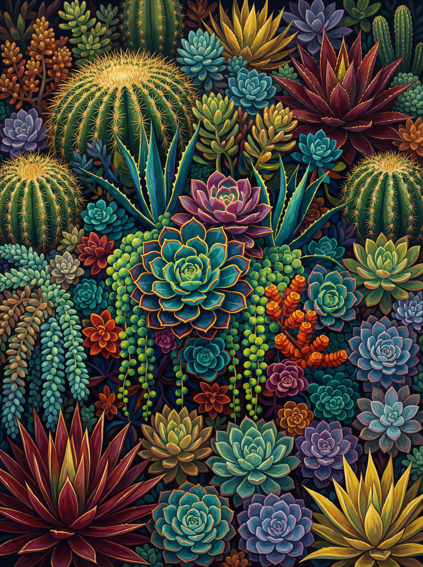 Desert Succulent Symphony (120 Colors)