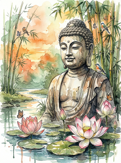 Lotus Garden Buddha