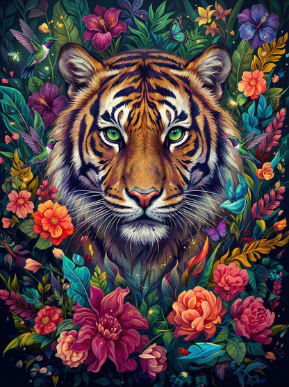 Jungle Bloom Tiger (120 Colors)