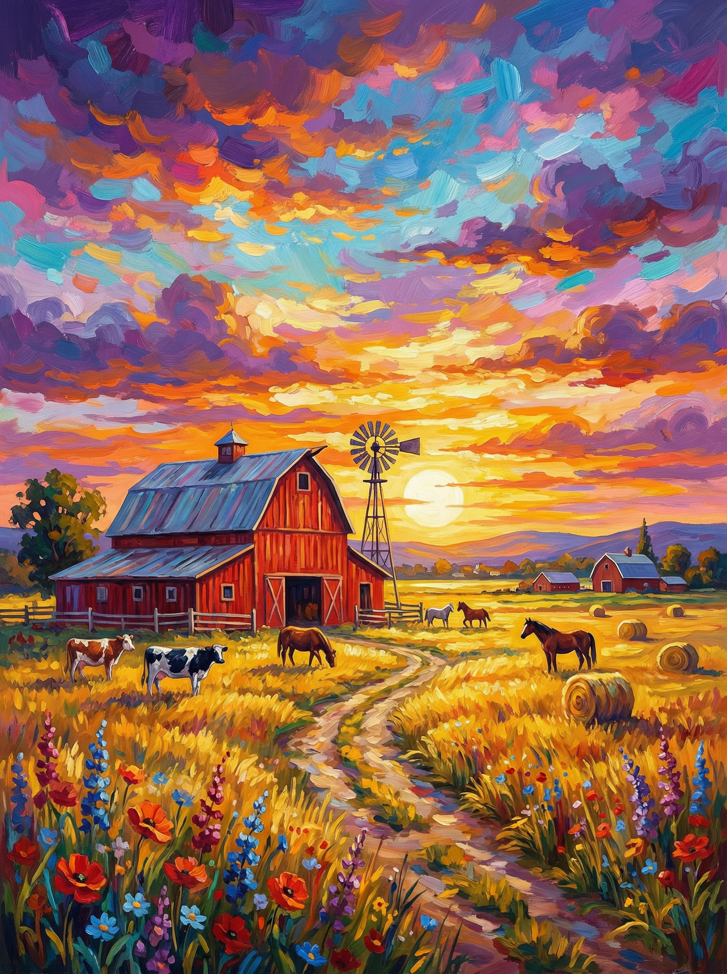 Golden Harvest at Sundown (80 Colors)