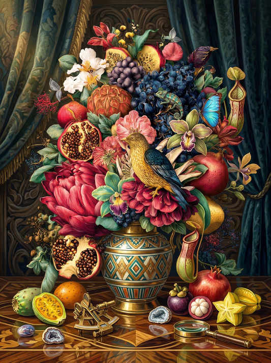 Exotic Fruit Flower Vase