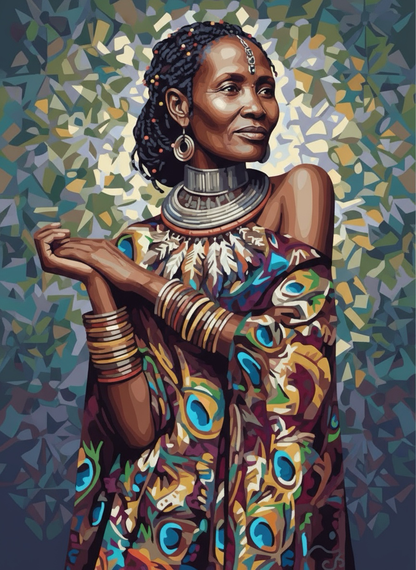 Shimmering Pattern Queen (80 Colors)