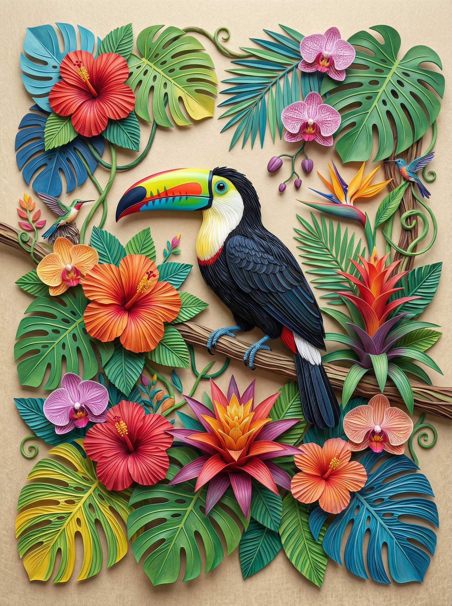 Tropical Toucan Bloom