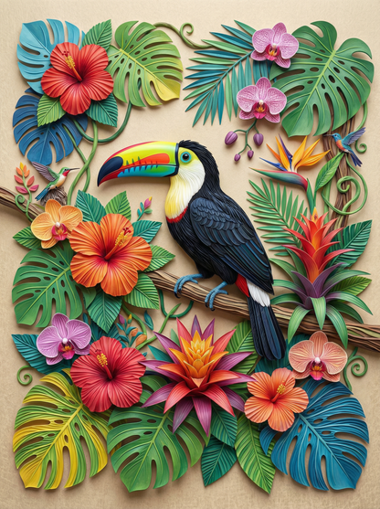 Tropical Toucan Bloom