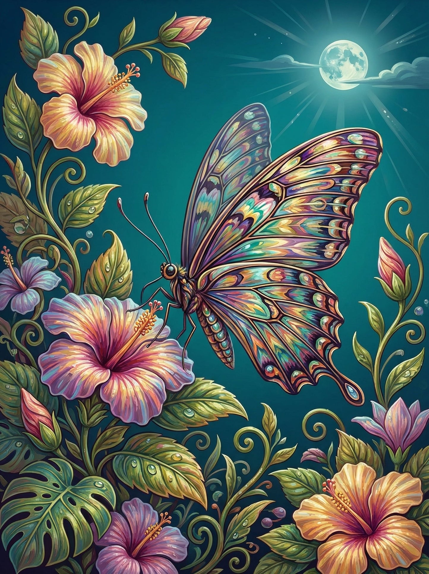 Fantasy Butterfly Floral