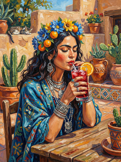 Mediterranean Woman Citrus Moment (80 Colors)