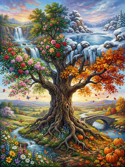 Tree of Four Seasons (80 Colors)