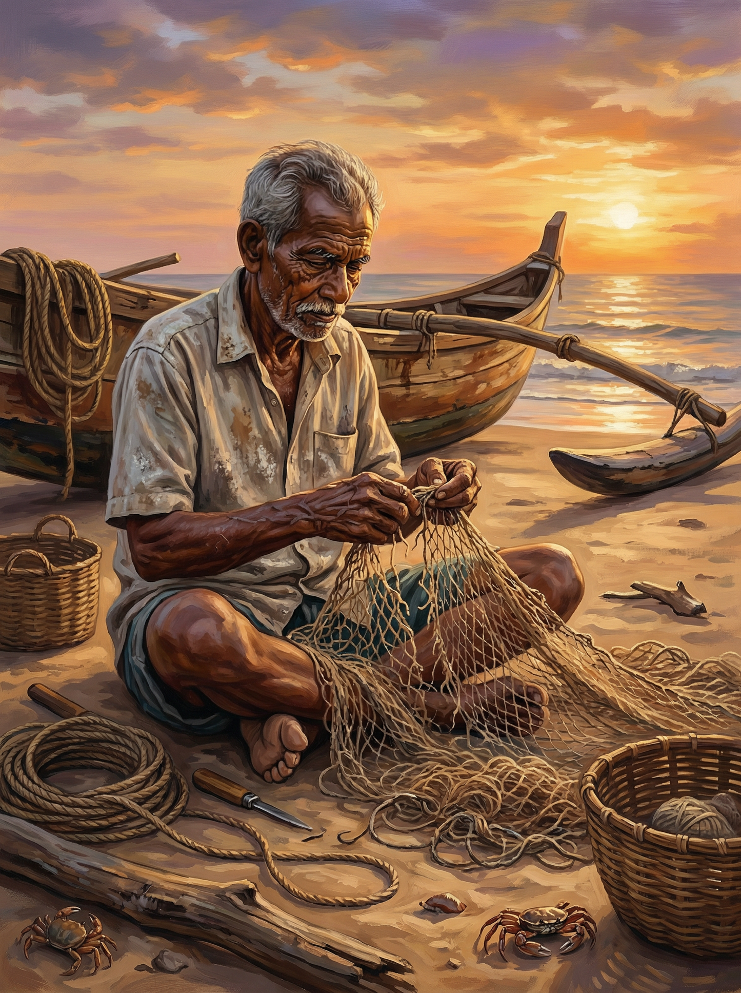 Fisherman at Golden Hour