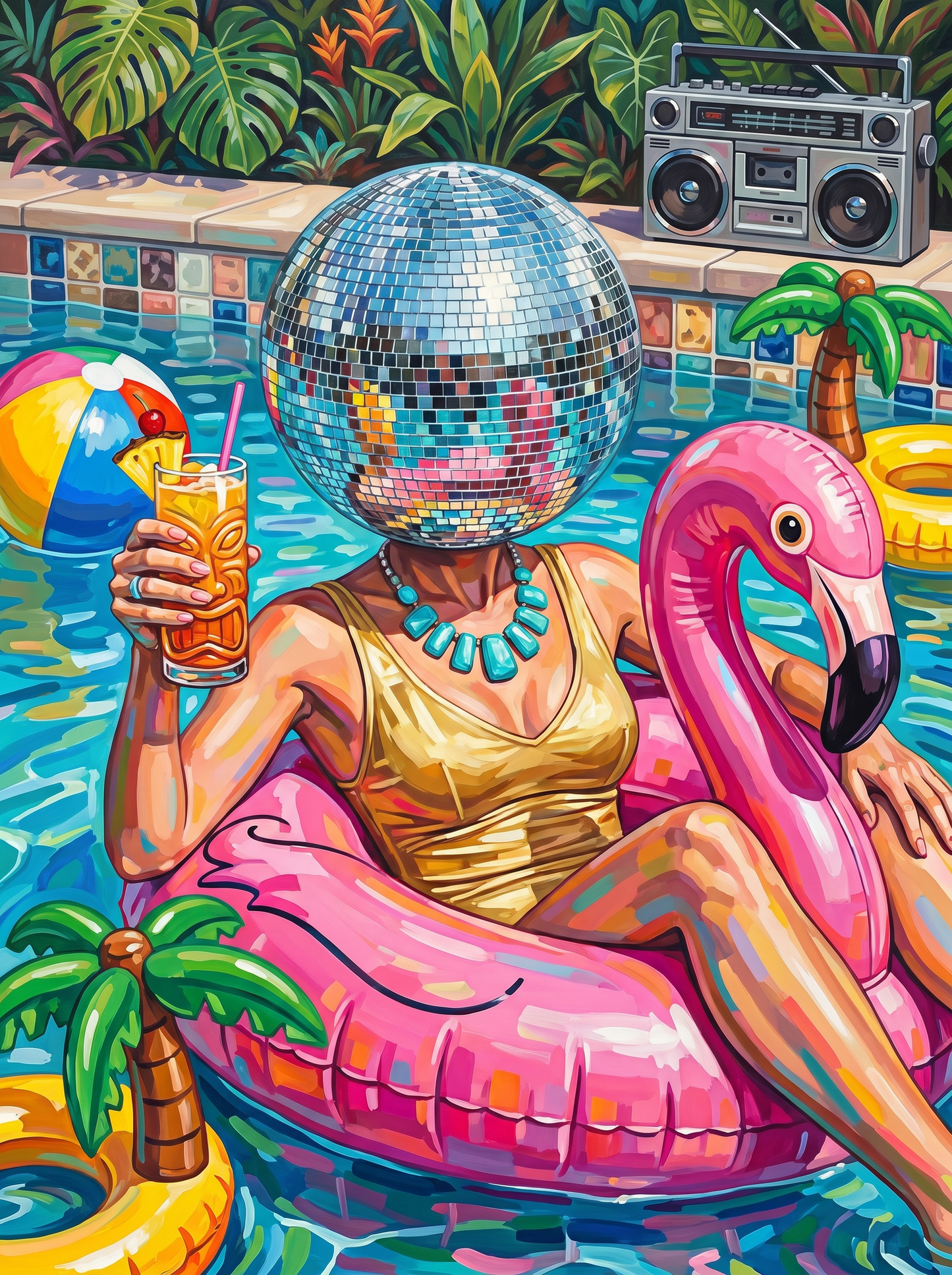 Flamingo Float Disco Queen (120 Colors)