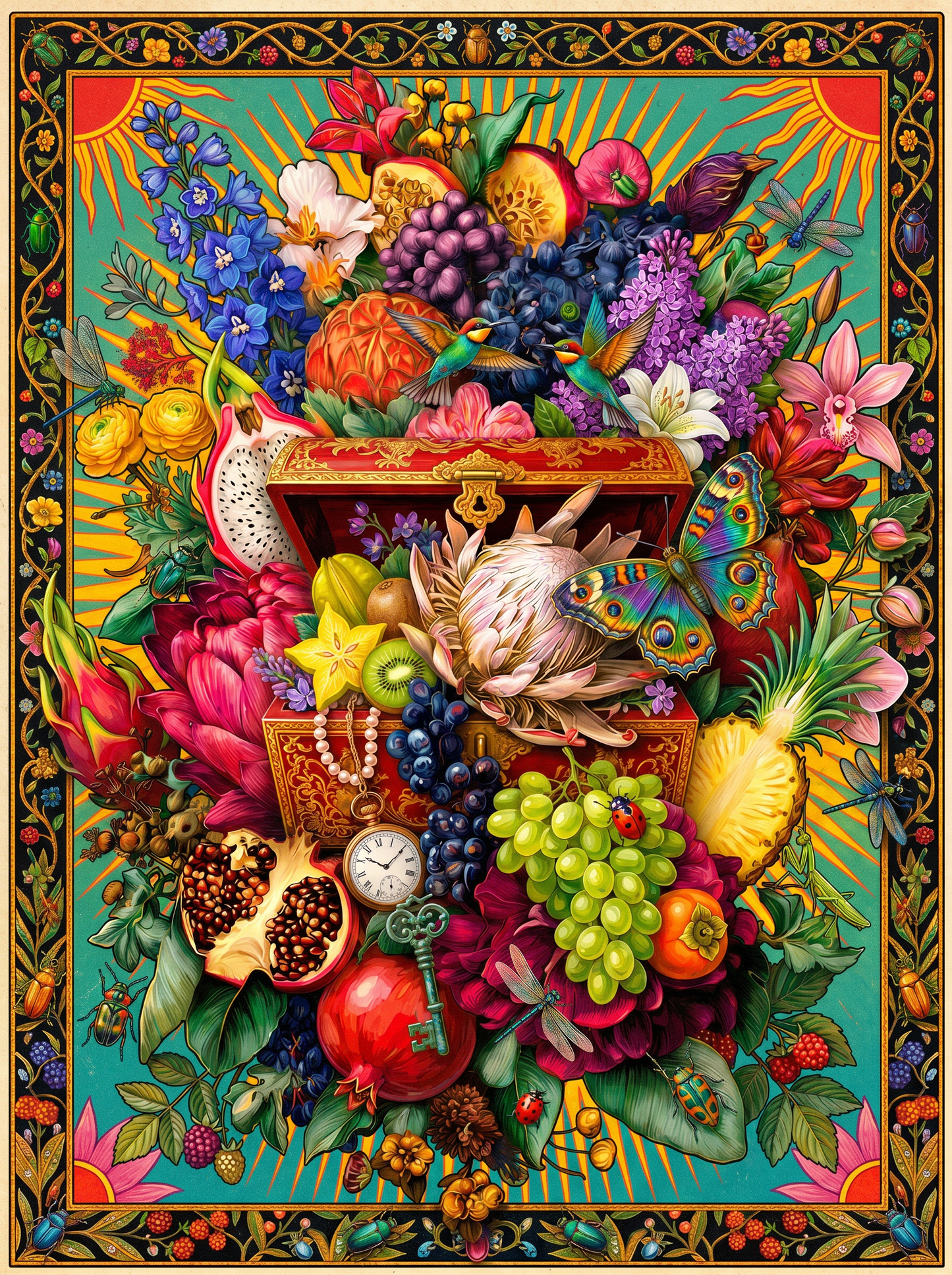 Floral Fruit Abundance (80 Colors)